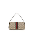 Gucci Beige Cotton Women's Handbag