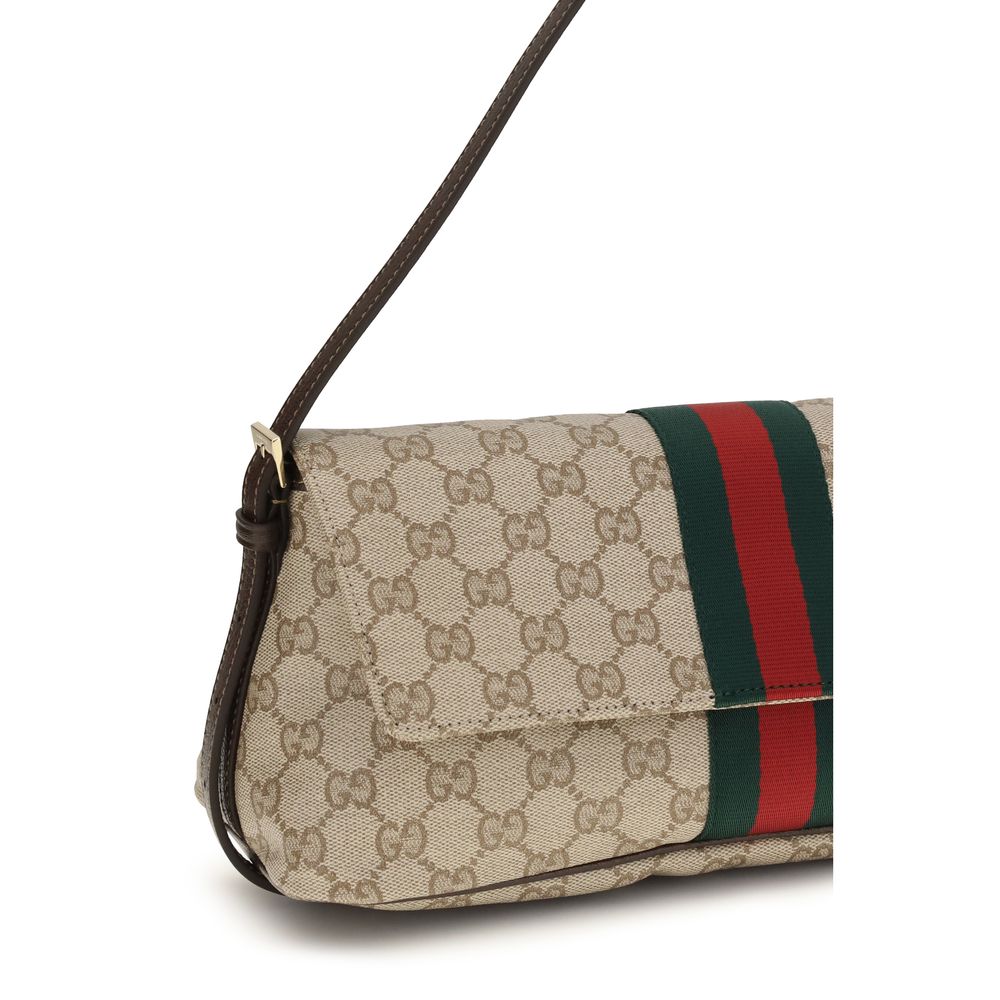 Gucci Beige Cotton Women's Handbag