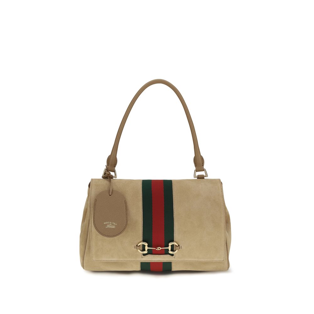 Gucci Beige Calf Leather Bos Taurus Women's Handbag