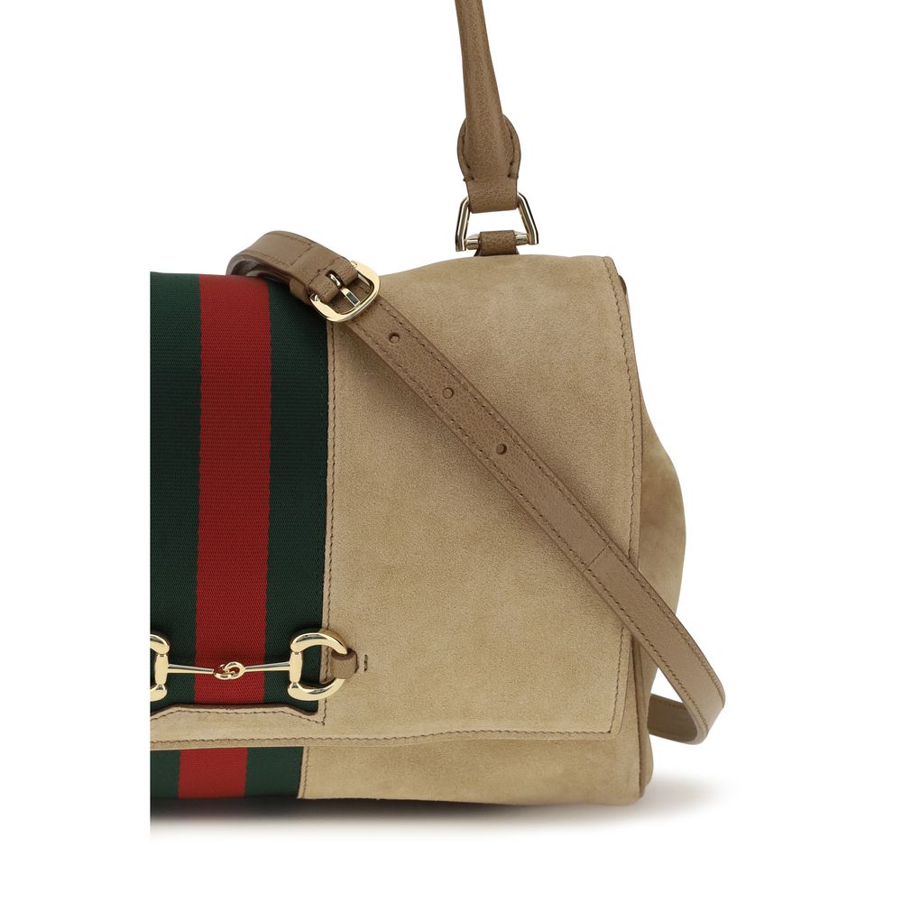 Gucci Beige Calf Leather Bos Taurus Women's Handbag
