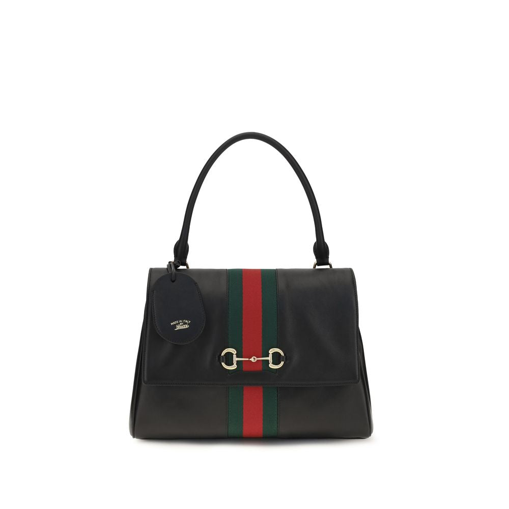Gucci Black Calf Leather Bos Taurus Women's Handbag