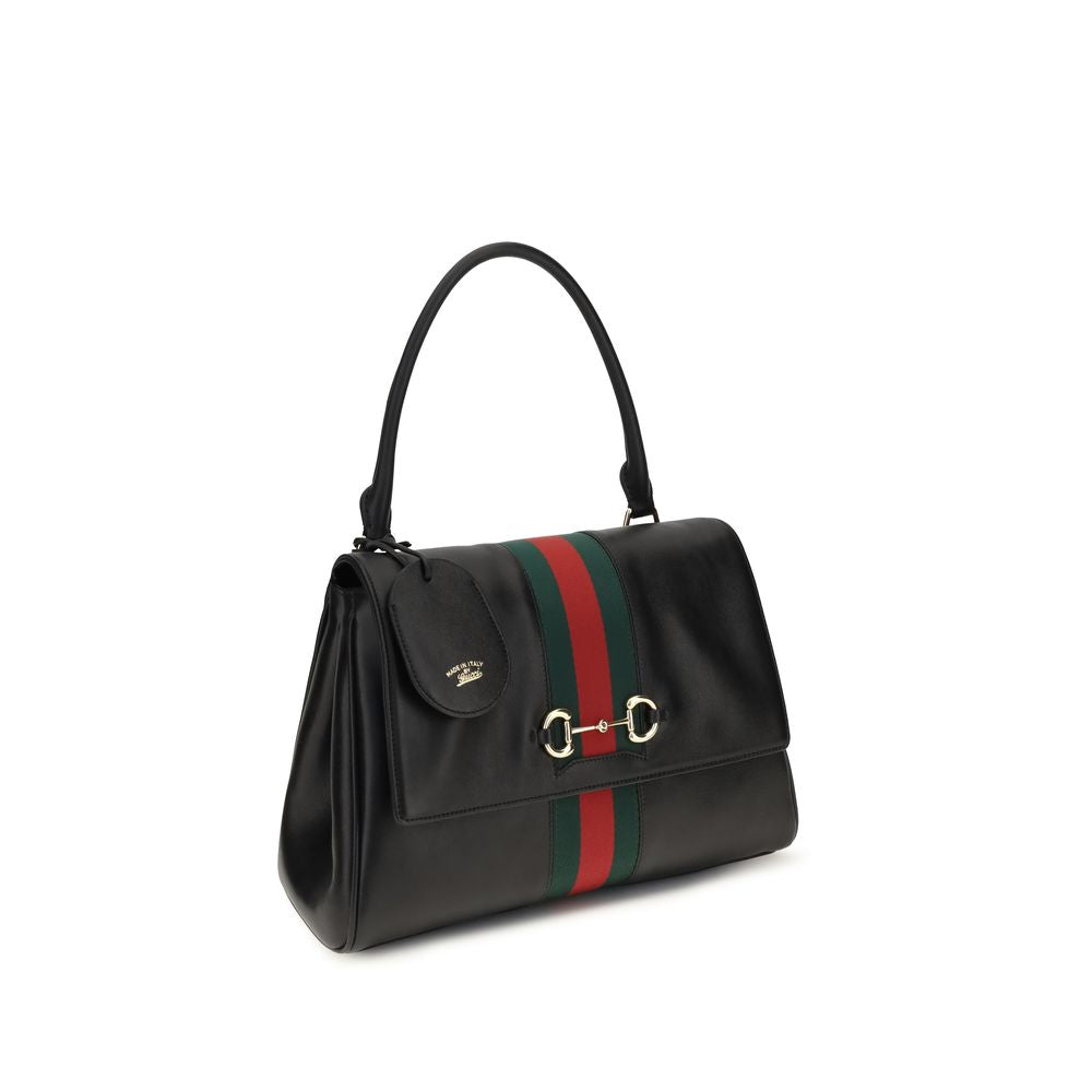 Gucci Black Calf Leather Bos Taurus Women's Handbag