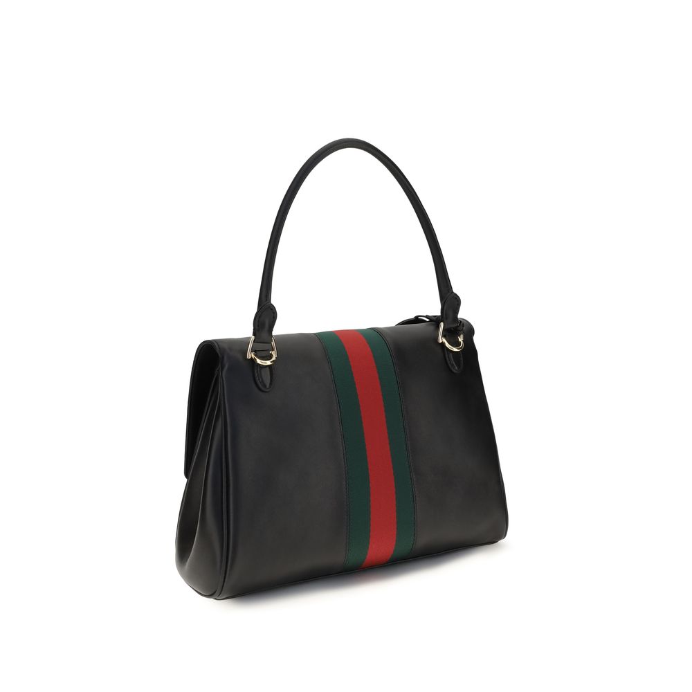 Gucci Black Calf Leather Bos Taurus Women's Handbag