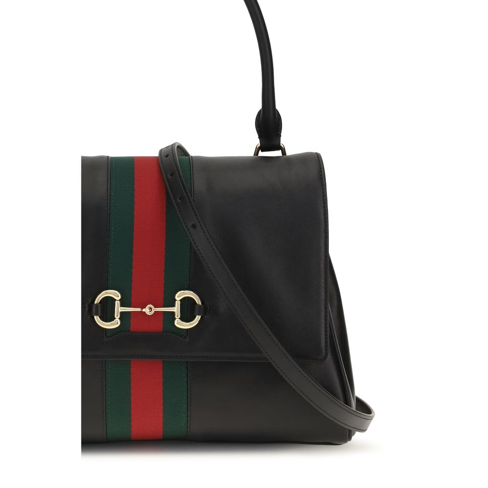 Gucci Black Calf Leather Bos Taurus Women's Handbag