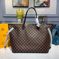 Louis Vuitton Neverfull GM Tote Bag Damier Ebene Canvas GLAMIrise Red For Women, WomenÃƒÂ¢Ã¢â€šÂ¬Ã¢â€žÂ¢s Handbags, Shoulder Bags 15.7in/40cm Louis Vuitton N41357
