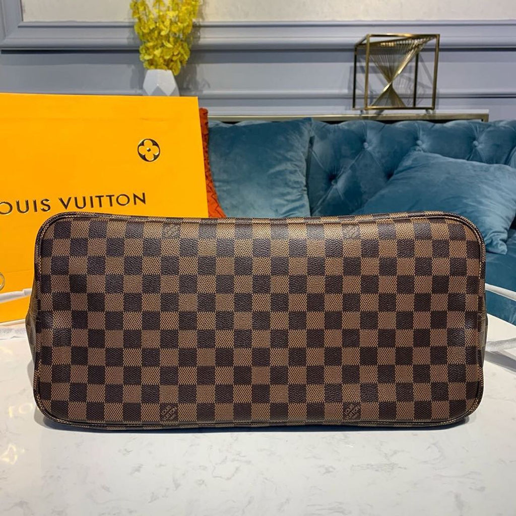Louis Vuitton Neverfull GM Tote Bag Damier Ebene Canvas GLAMIrise Red For Women, WomenÃƒÂ¢Ã¢â€šÂ¬Ã¢â€žÂ¢s Handbags, Shoulder Bags 15.7in/40cm Louis Vuitton N41357