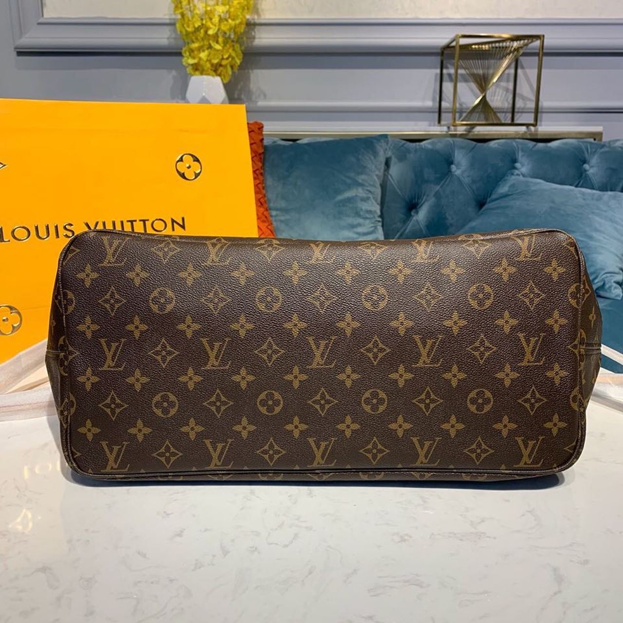 Louis Vuitton Neverfull GM Tote Bag Monogram Canvas Yellow For Women, WomenÃƒÂ¢Ã¢â€šÂ¬Ã¢â€žÂ¢s Handbags, Shoulder Bags 15.7in/39cm Louis Vuitton M40992