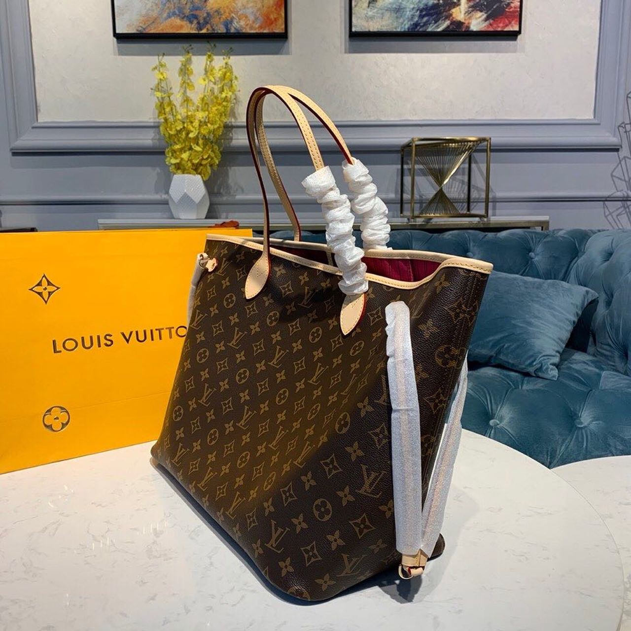 Louis Vuitton Neverfull GM Tote Bag Monogram Canvas Pivoine Pink For Women, WoHandbag, Shoulder Bags 15.7in/39cm Louis Vuitton M41180