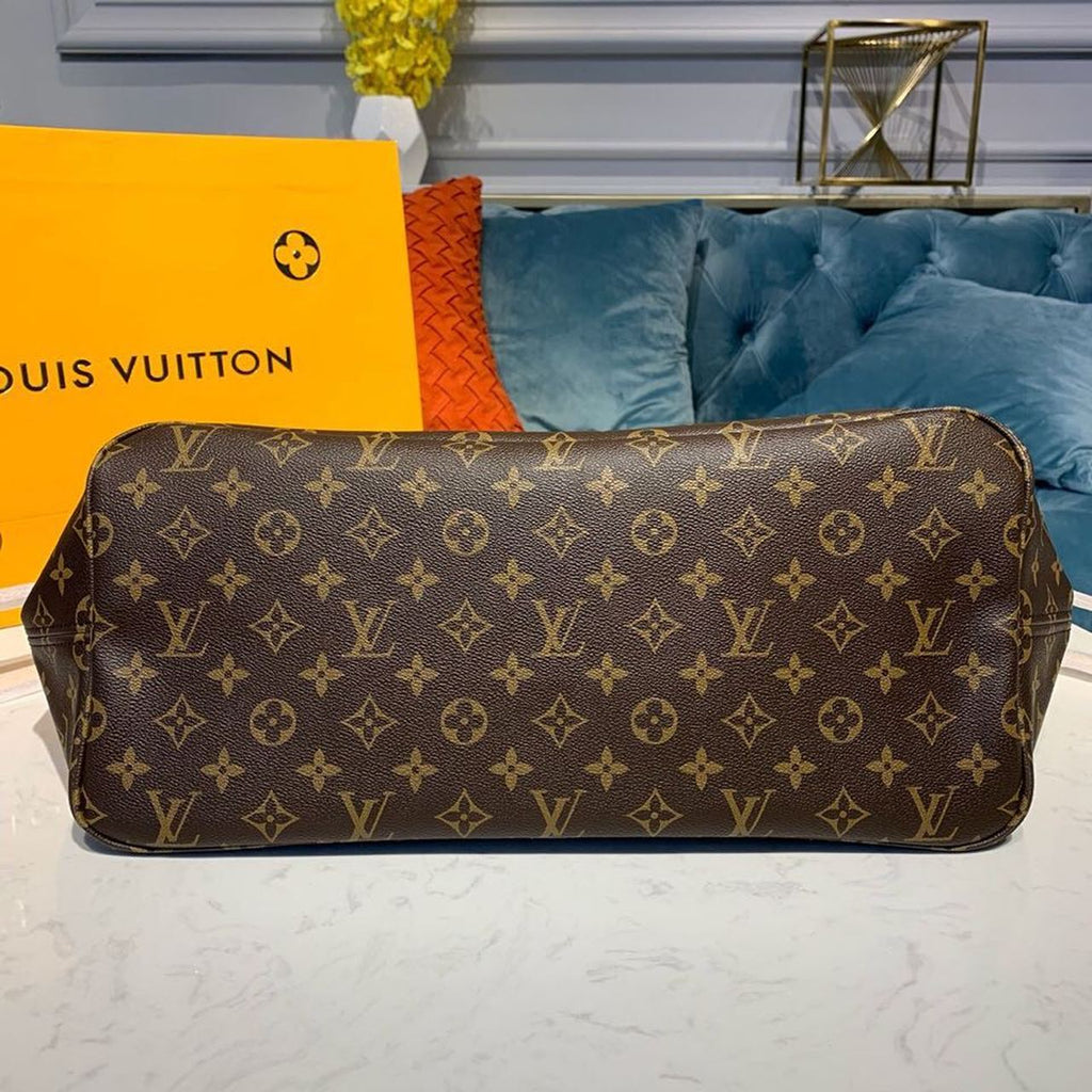 Louis Vuitton Neverfull GM Tote Bag Monogram Canvas Beige For Women, WoHandbag, Shoulder Bags 15.7in/39cm Louis Vuitton M40990