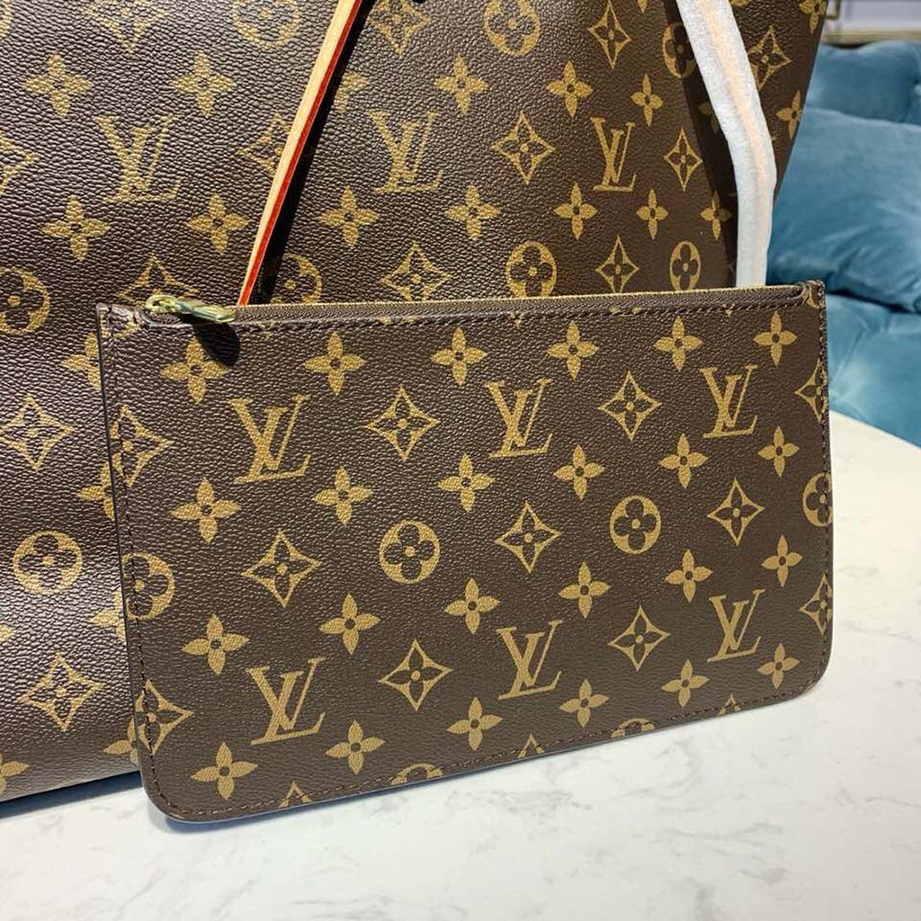Louis Vuitton Neverfull GM Tote Bag Monogram Canvas Beige For Women, WoHandbag, Shoulder Bags 15.7in/39cm Louis Vuitton M40990