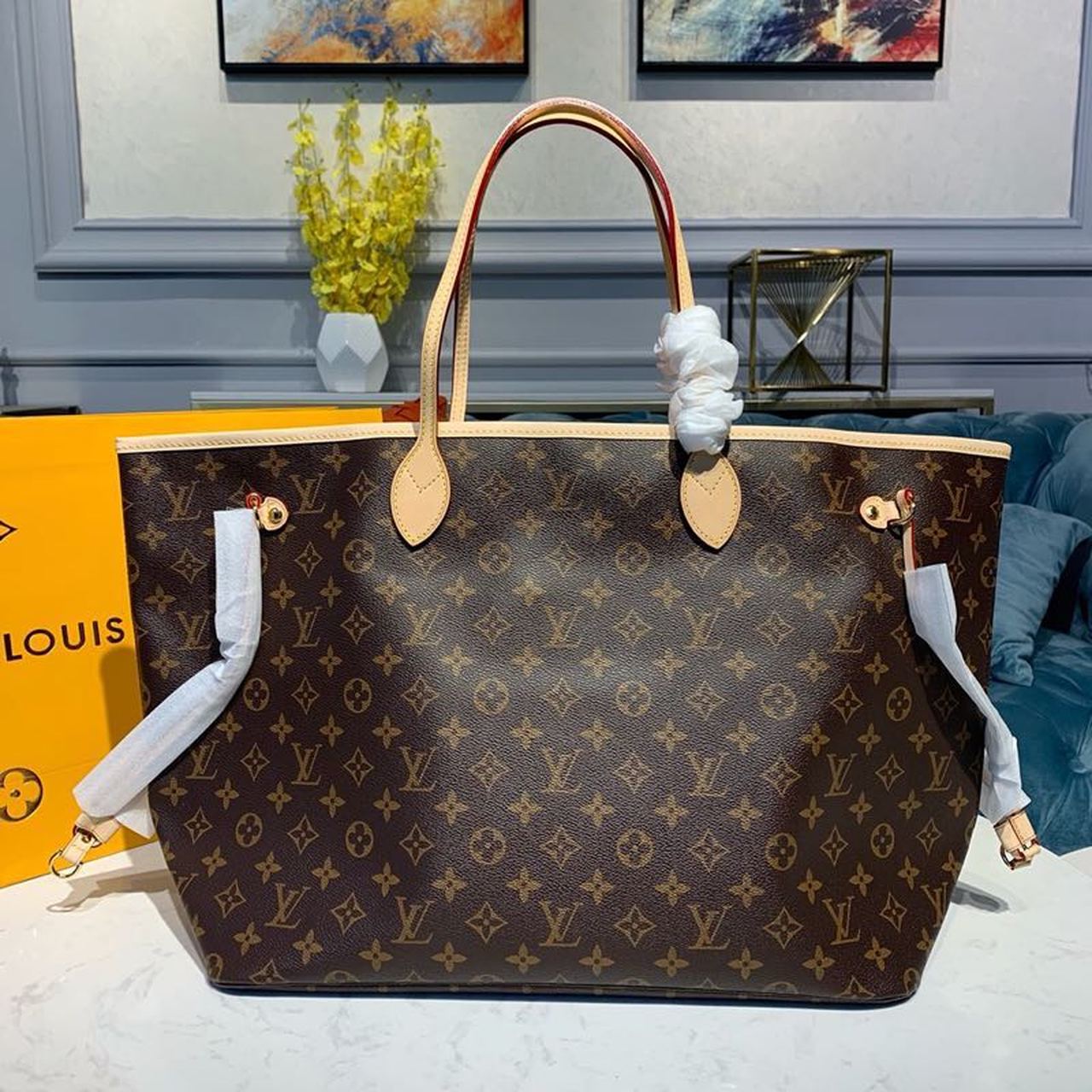 Louis Vuitton Neverfull GM Tote Bag Monogram Canvas Rose Ballerine Pink For Women, WomenÃƒÂ¢Ã¢â€šÂ¬Ã¢â€žÂ¢s Handbags, Shoulder Bags 15.7in/39cm Louis Vuitton