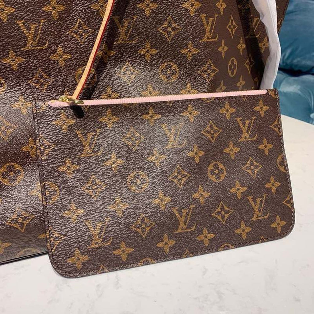 Louis Vuitton Neverfull GM Tote Bag Monogram Canvas Rose Ballerine Pink For Women, WomenÃƒÂ¢Ã¢â€šÂ¬Ã¢â€žÂ¢s Handbags, Shoulder Bags 15.7in/39cm Louis Vuitton