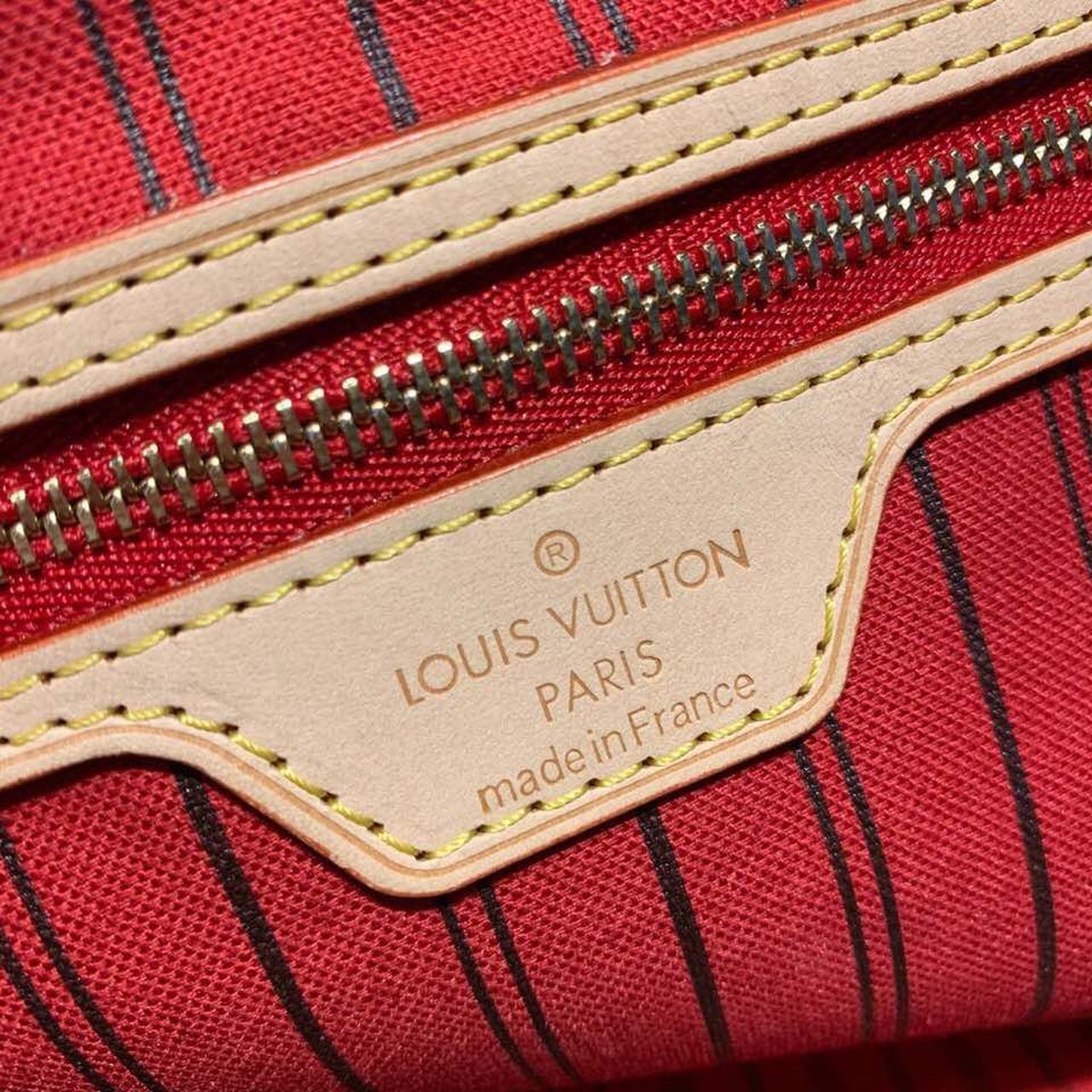 Louis Vuitton Neverfull GM Tote Bag Monogram Canvas Red For Women, WoHandbag, Shoulder Bags 15.7in/39cm Louis Vuitton M40991