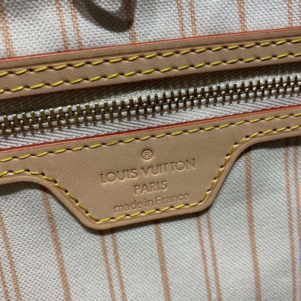 Louis Vuitton Neverfull GM Tote Bag Damier Azur Canvas Beige For Women, Womens Handbags, Shoulder Bags 15.4in/39cm LV N41360