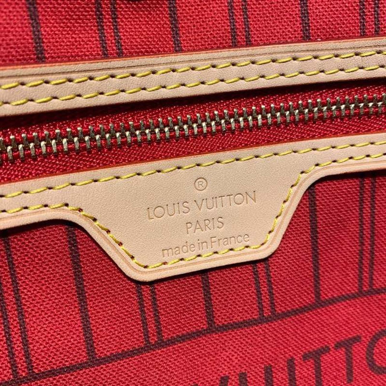 Louis Vuitton Neverfull MM Tote Bag Monogram Canvas GLAMIrise Red For Women,  Shoulder Bags 12.2in/31cm Louis Vuitton M41177
