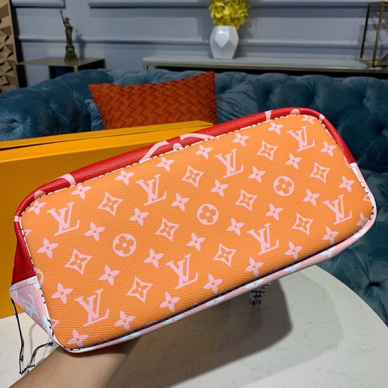 Louis Vuitton Neverfull MM Tote Bag Monogram Canvas Red/Pink For Women,  Shoulder Bags 12.2in/31cm Louis Vuitton M44567