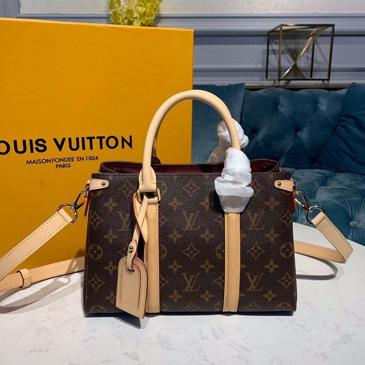 Louis Vuitton Soufflot Burberry Monogram Canvas For Women,  Shoulder And Crossbody Bags 11.4in/29cm Louis Vuitton M44815