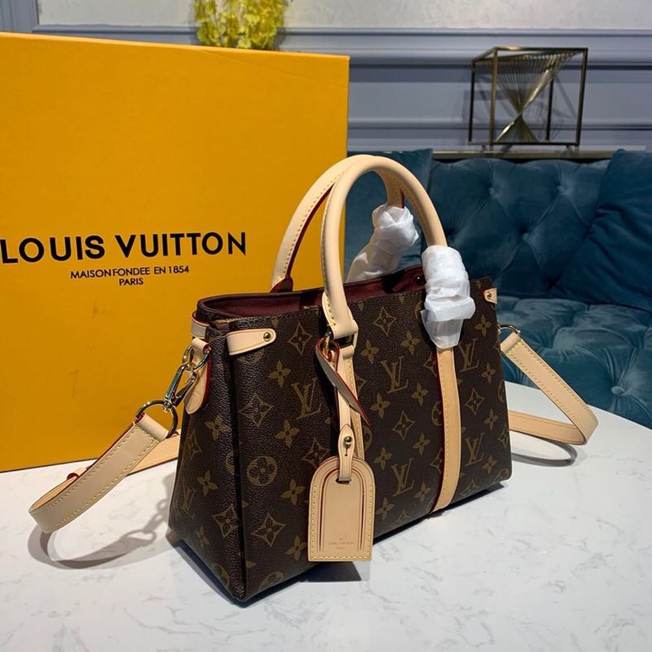 Louis Vuitton Soufflot Burberry Monogram Canvas For Women,  Shoulder And Crossbody Bags 11.4in/29cm Louis Vuitton M44815