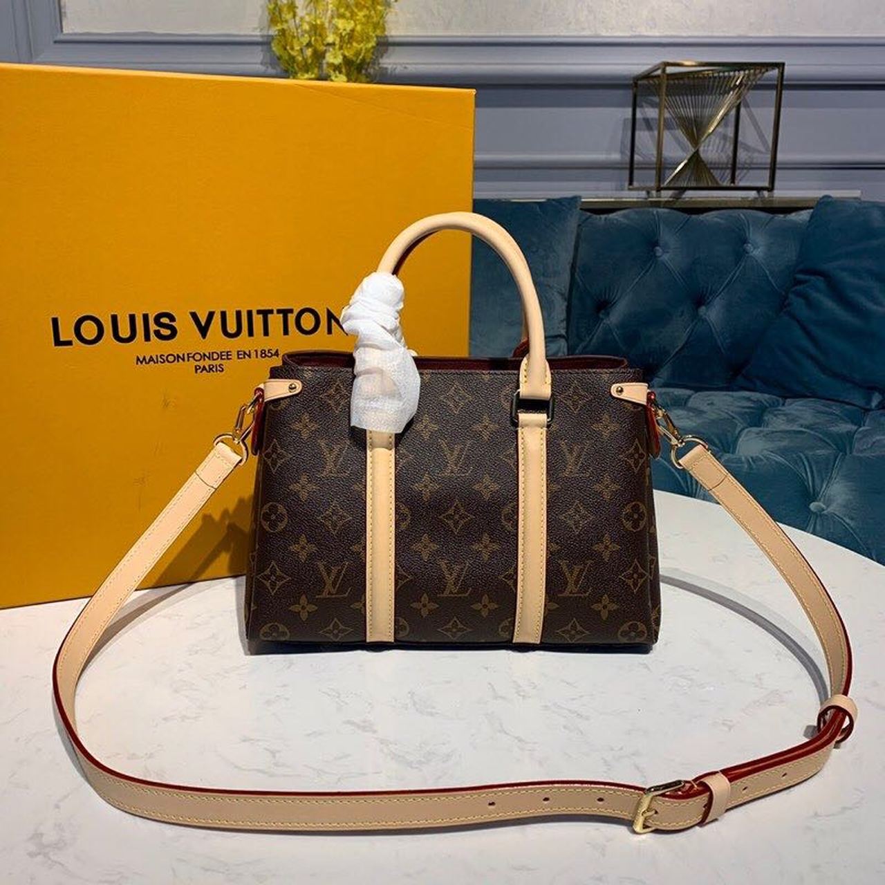 Louis Vuitton Soufflot Burberry Monogram Canvas For Women,  Shoulder And Crossbody Bags 11.4in/29cm Louis Vuitton M44815