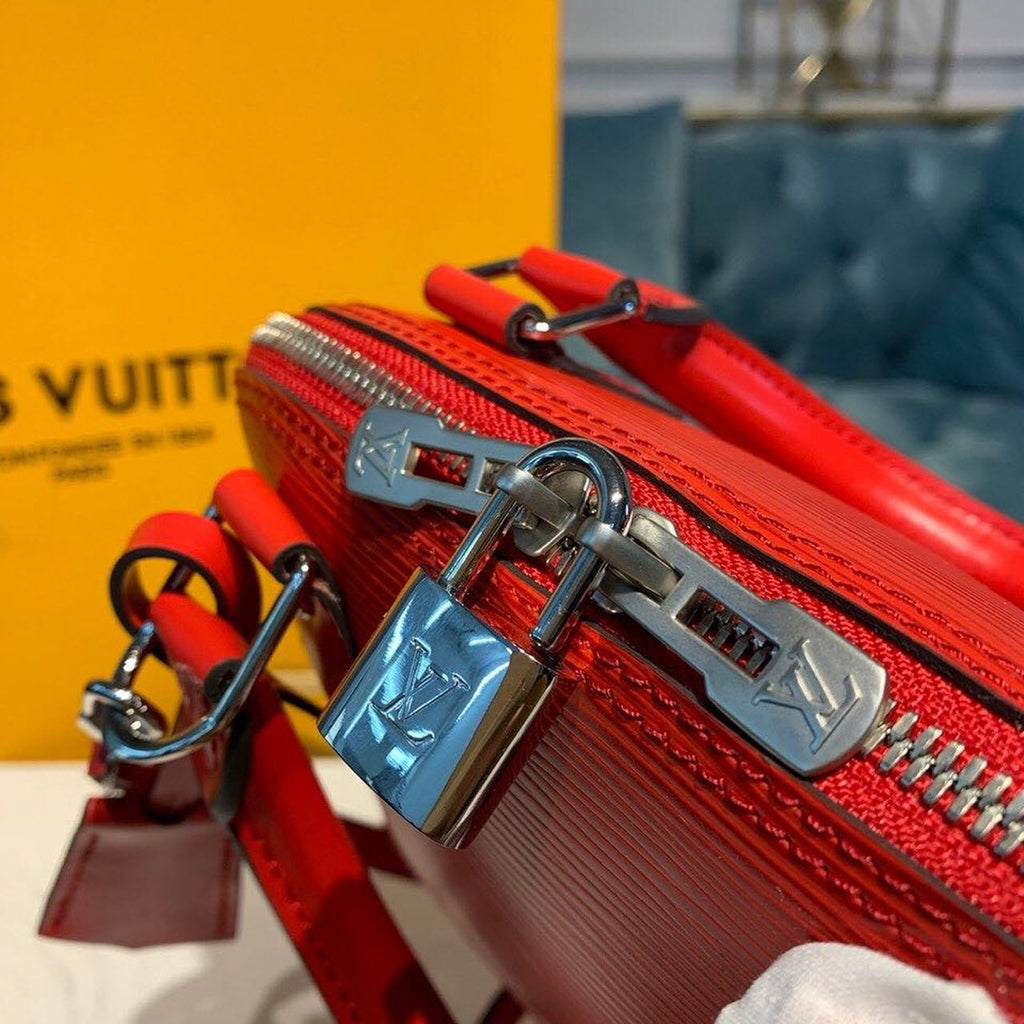 Louis Vuitton Alma BB Epi Coquelicot Red For Women, Women’s Handbags, Shoulder And Crossbody Bags 9.2in/23.5cm Louis Vuitton M41160
