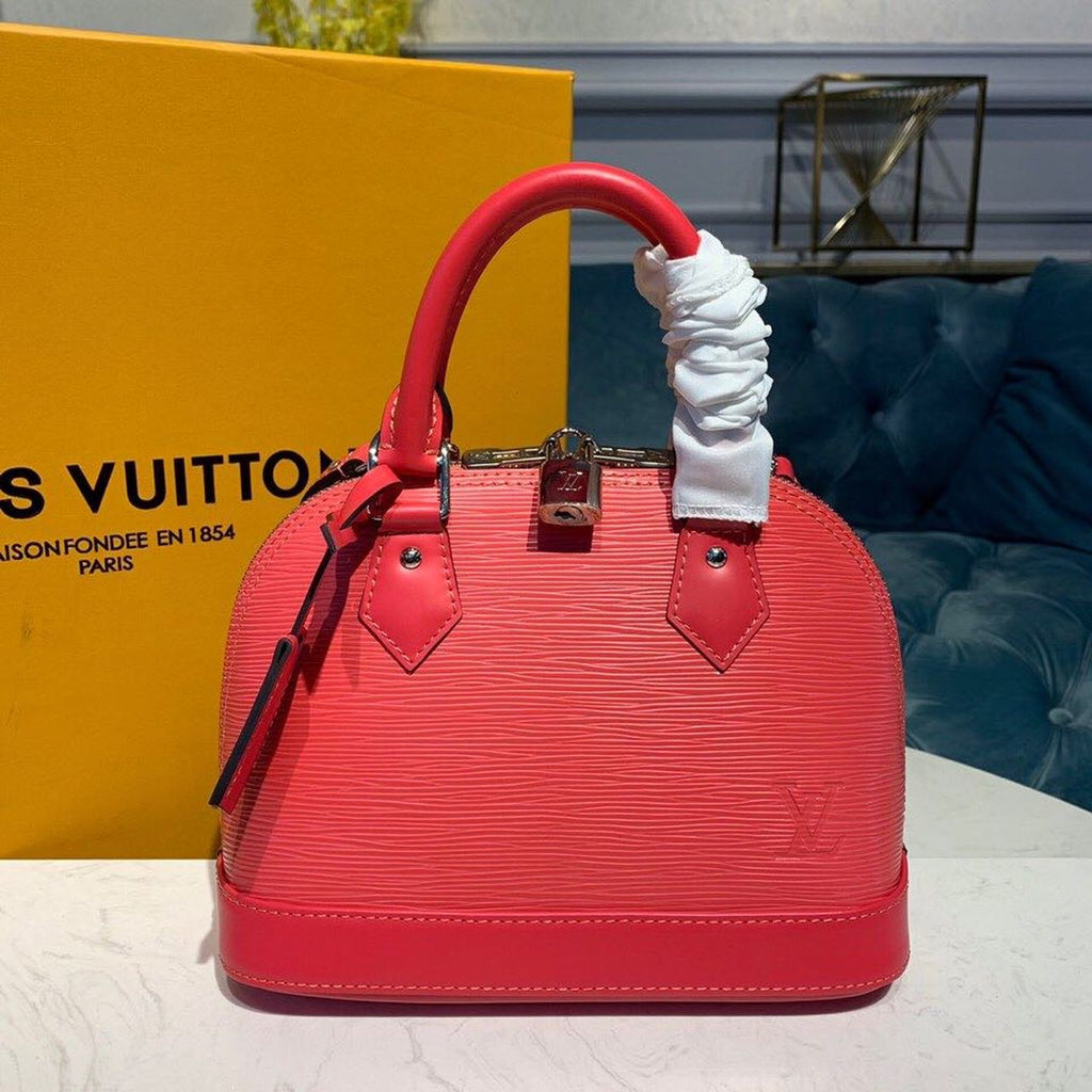 Louis Vuitton Alma Epi Hot Pink For Women, WomenÃƒÂ¢Ã¢â€šÂ¬Ã¢â€žÂ¢s Handbags, Shoulder And Crossbody Bags 9.2in/23.5cm Louis Vuitton