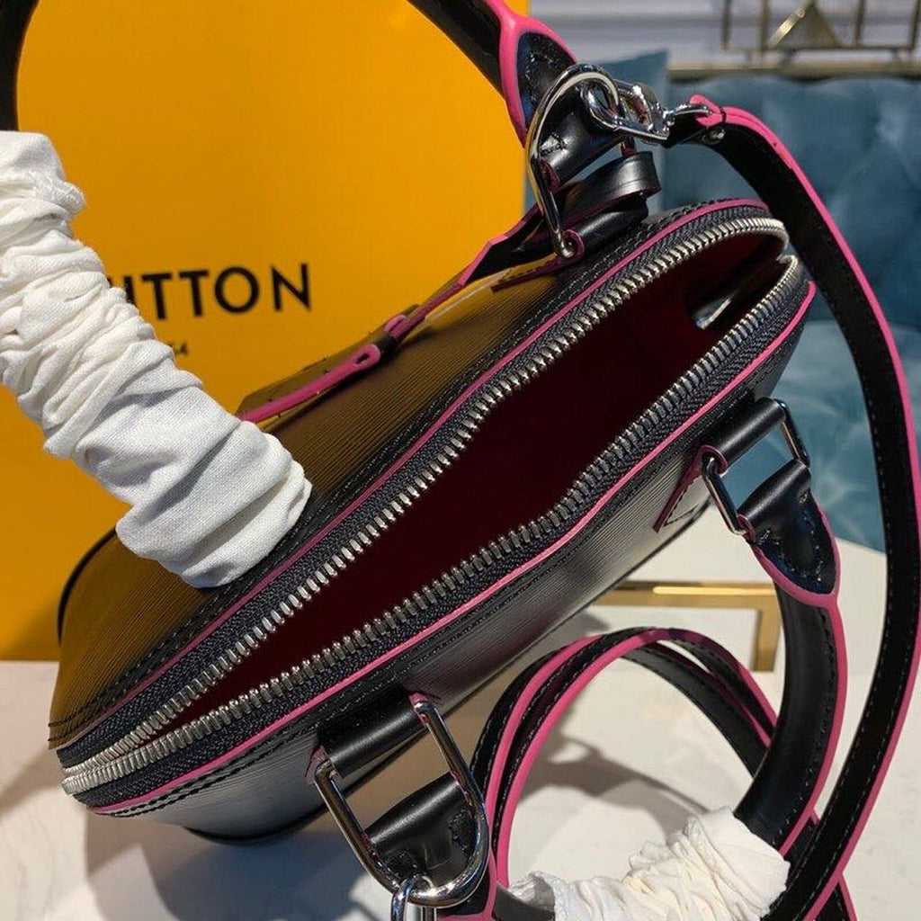 Louis Vuitton Alma BB Epi Black/Pink For Women,  Shoulder And Crossbody Bags 9.2in/23.5cm Louis Vuitton