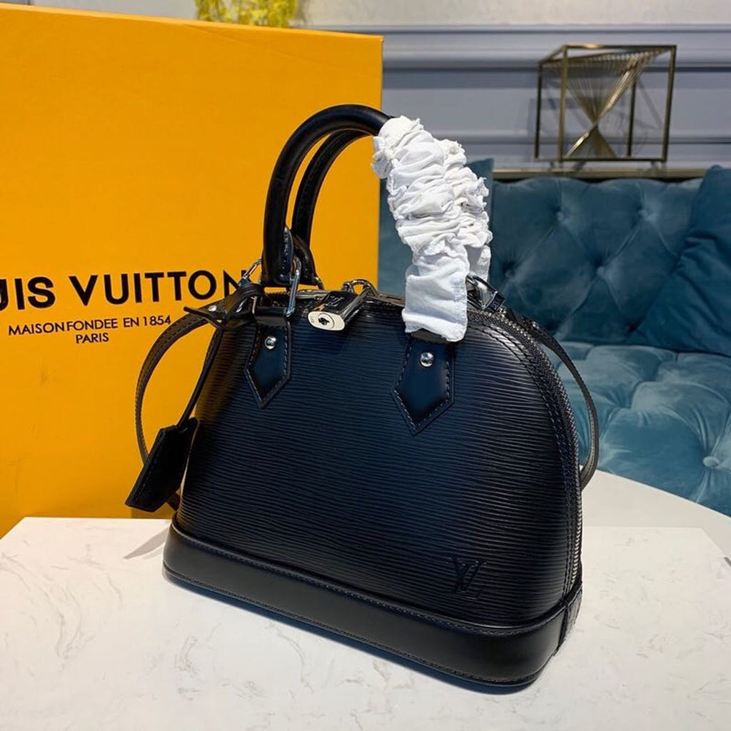 Louis Vuitton Alma Epi Black For Women,  Shoulder And Crossbody Bags 9.2in/23.5cm Louis Vuitton M40862
