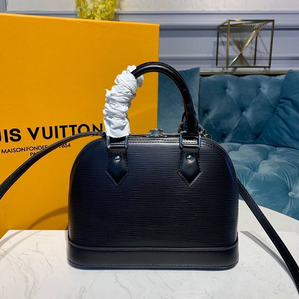 Louis Vuitton Alma Epi Black For Women,  Shoulder And Crossbody Bags 9.2in/23.5cm Louis Vuitton M40862