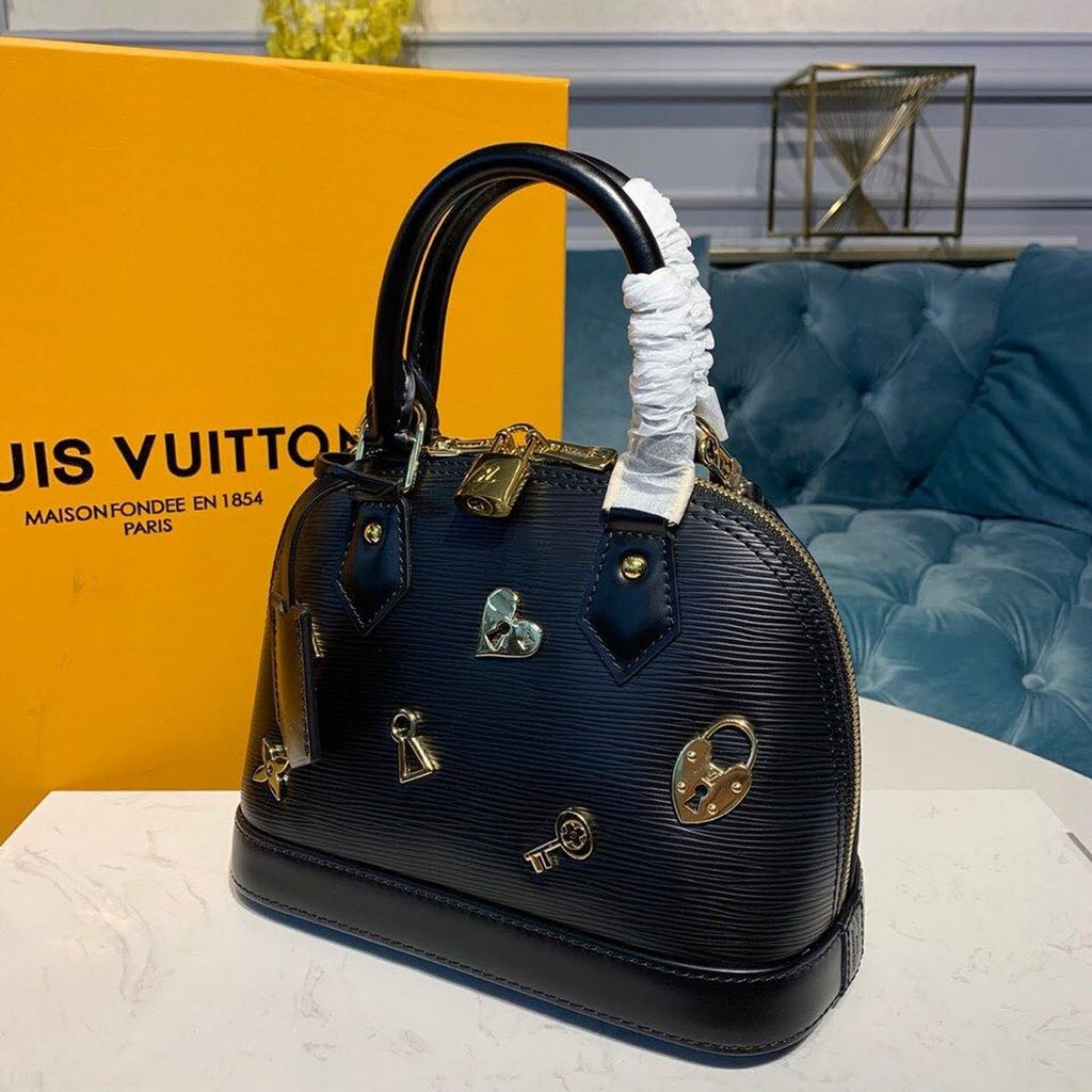 Louis Vuitton Alma Epi Black For Women,  Shoulder And Crossbody Bags 9.2in/23.5cm Louis Vuitton M52884
