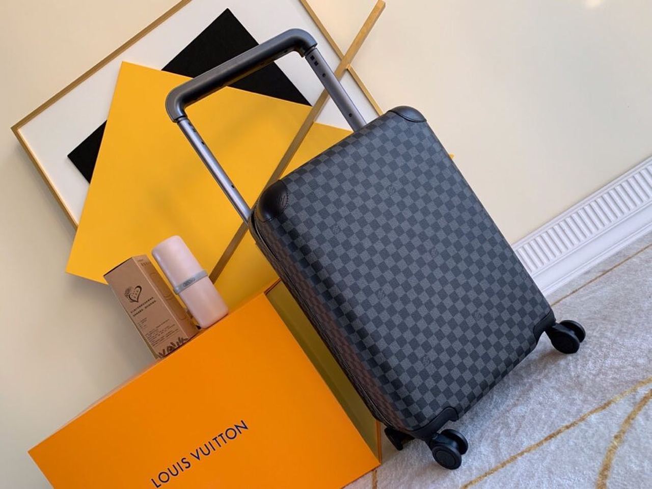 Top Quality Horizon 55 Damier Graphite Canvas For MLB, LuGucciage 21.7in/55cm Top Quality N23209