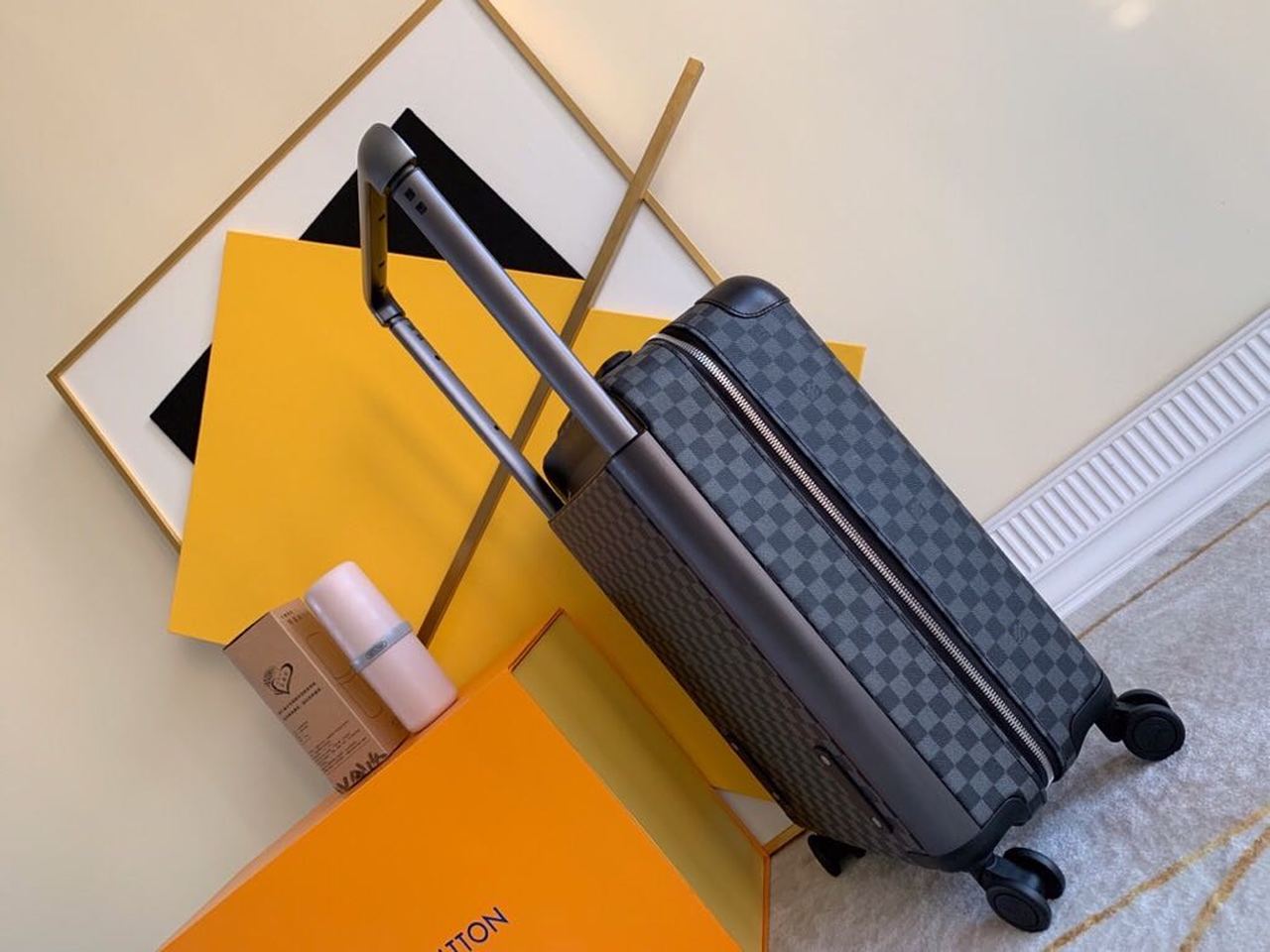 Top Quality Horizon 55 Damier Graphite Canvas For MLB, LuGucciage 21.7in/55cm Top Quality N23209
