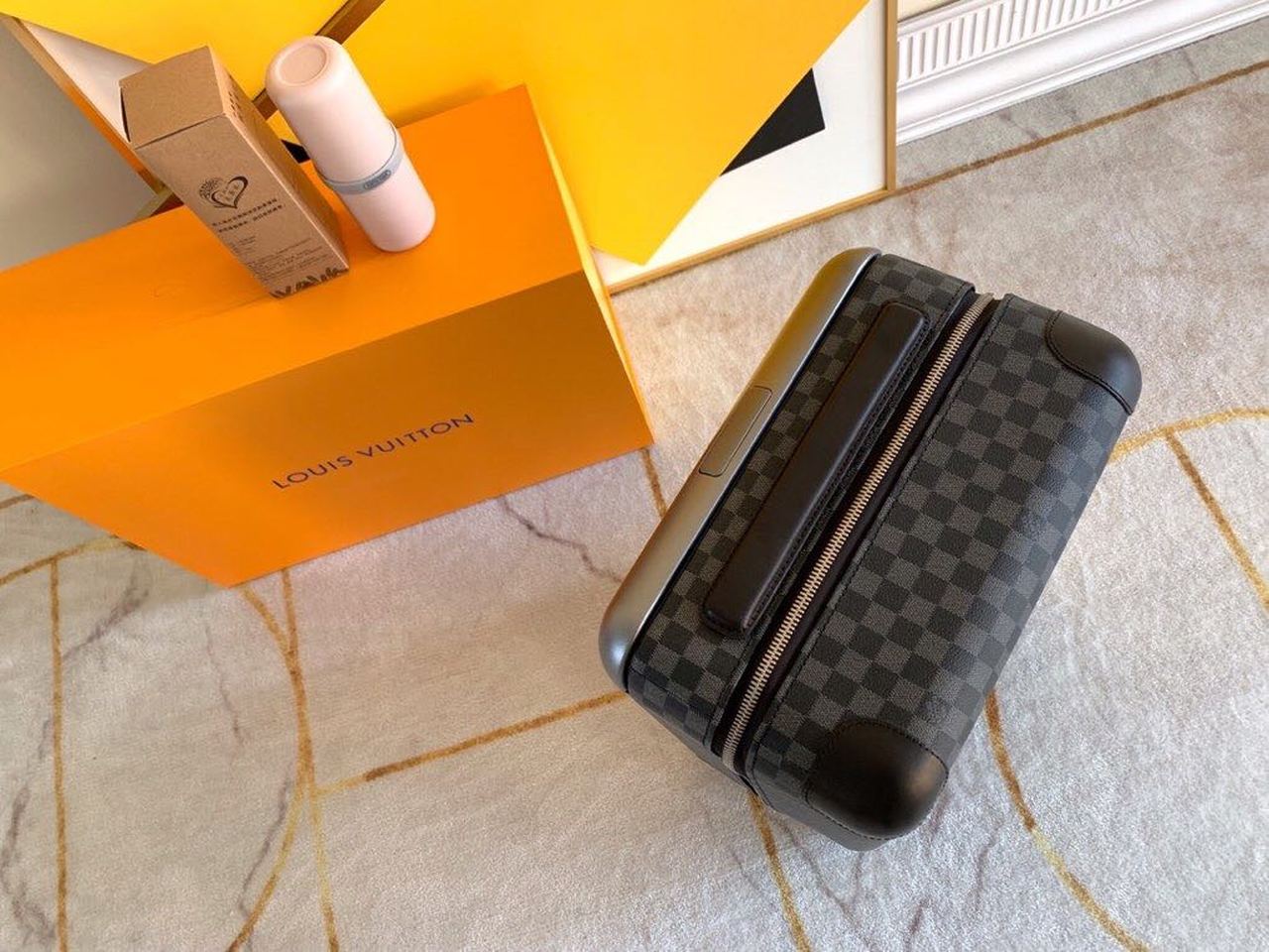Top Quality Horizon 55 Damier Graphite Canvas For MLB, LuGucciage 21.7in/55cm Top Quality N23209