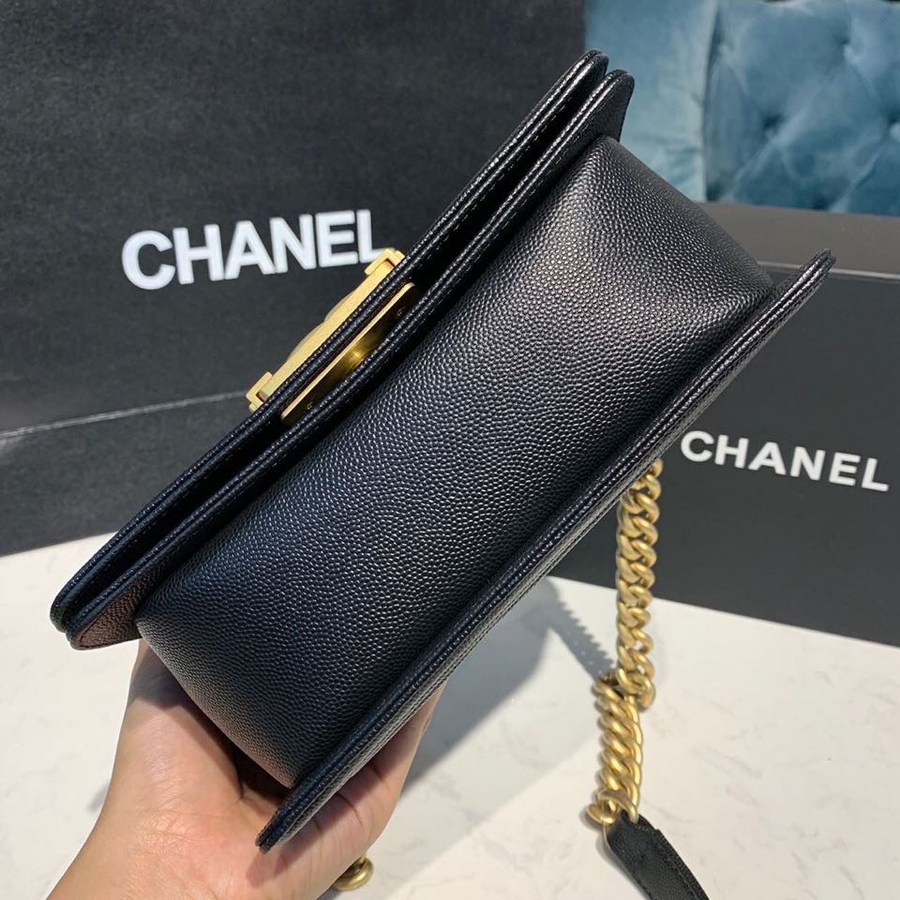 ChanelMini Boy HandBag Black For Women HandBag, Shoulder And Crossbody Bags 7.8in/20cm