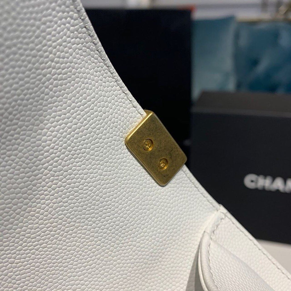 ChanelSmall Boy Handbag White For Women Bags, Shoulder And Crossbody Bags 7.8in/20cm A67085
