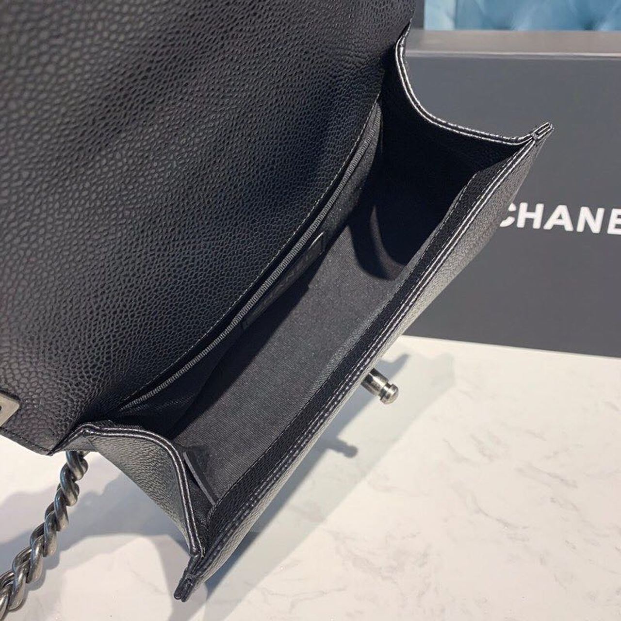 ChanelSmall Boy Handbag SiLouis Vuittoner Hardware Black For Women Bags, Shoulder And Crossbody Bags 7.8in/20cm A67085
