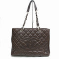 Brand Inspired C*C Shoulder Bag Chain Tote Brown Leather (SHC7-10662)