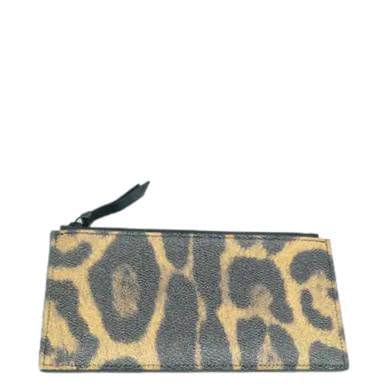 LOUIS VUITTON Pochette Felicie Monogram Canvas Wild Animal Chain Crossbody Bag Brown
