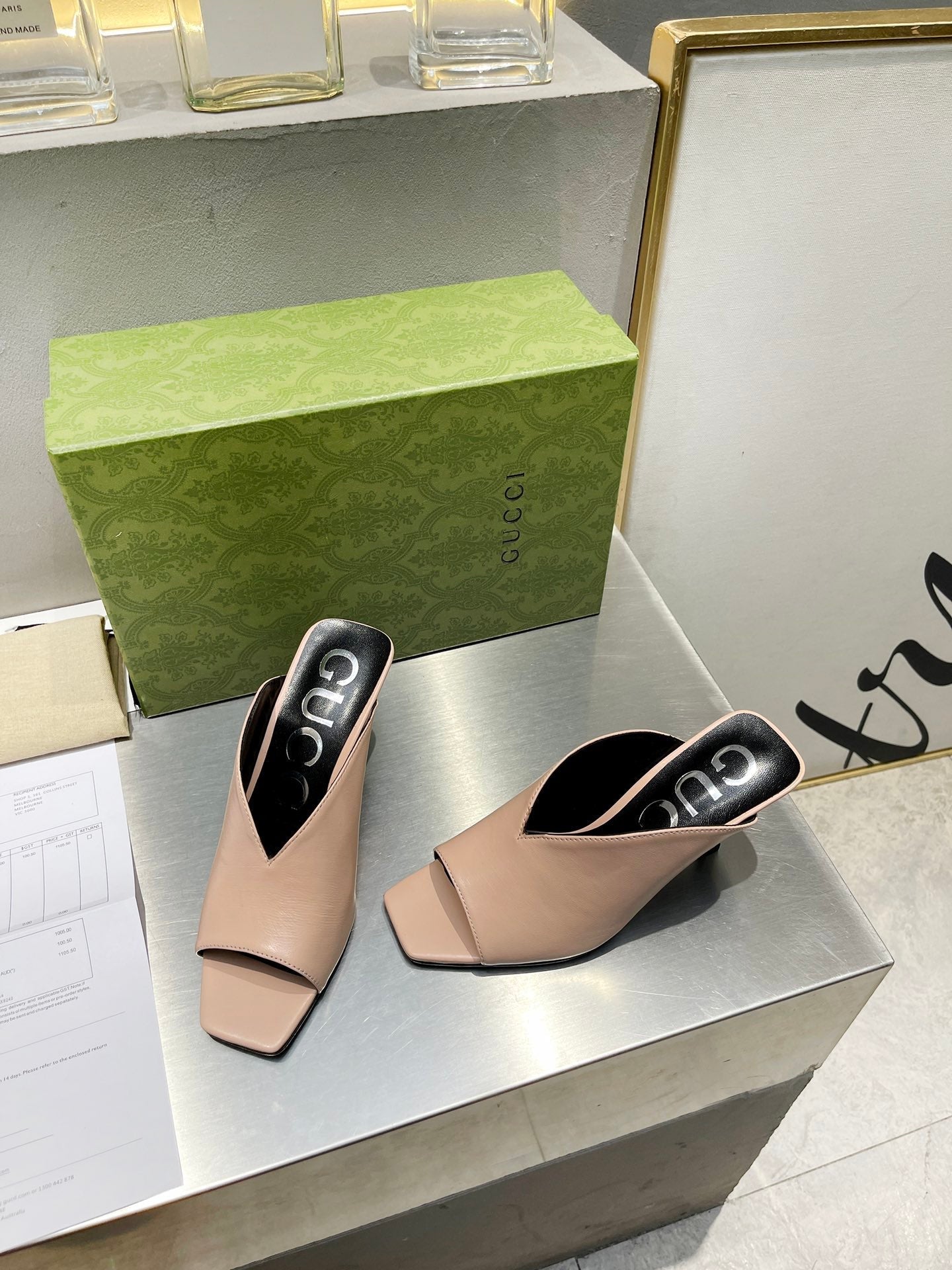 New 1:1 rep Gucci HIGH HEELS 040