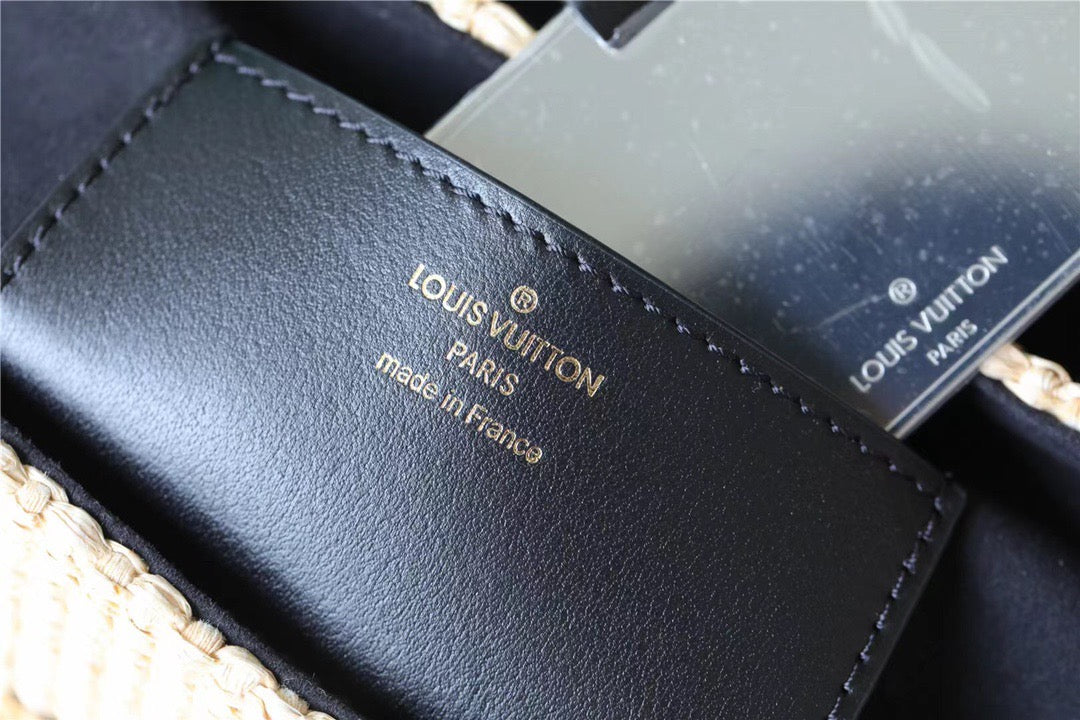 Louis Vuitton Twist MM Raffia Black For Women,  Shoulder And Crossbody Bags 9.1in/23cm Louis Vuitton 