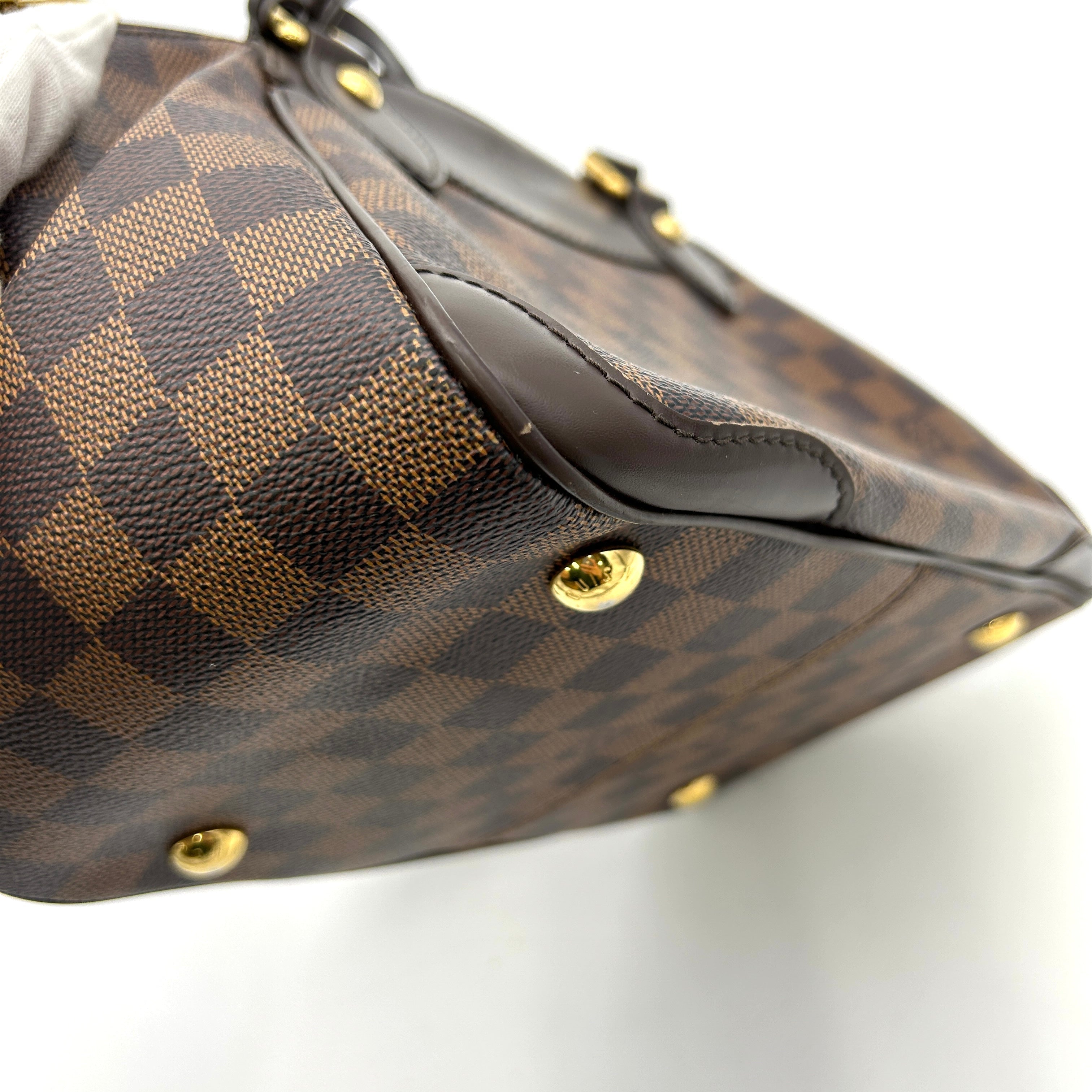 Louis Vuitton Verona PM Shoulder Bag Damie Ebene Leather Brown LA9890