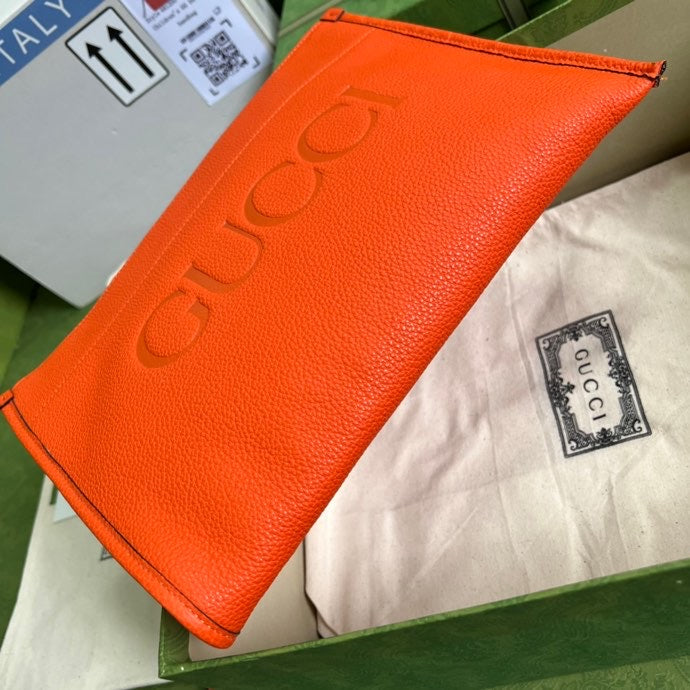 Glami Clutch With Glami Logo Orange For Men 12in/31cm  Glami