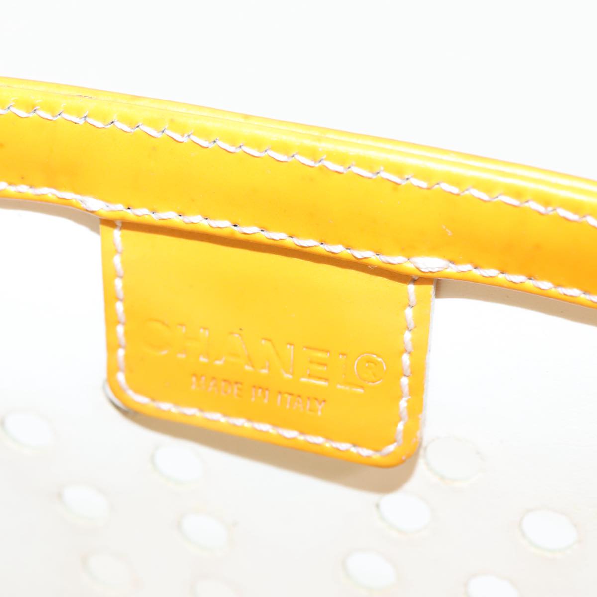 Chanel Yellow Patent Leather Handbag