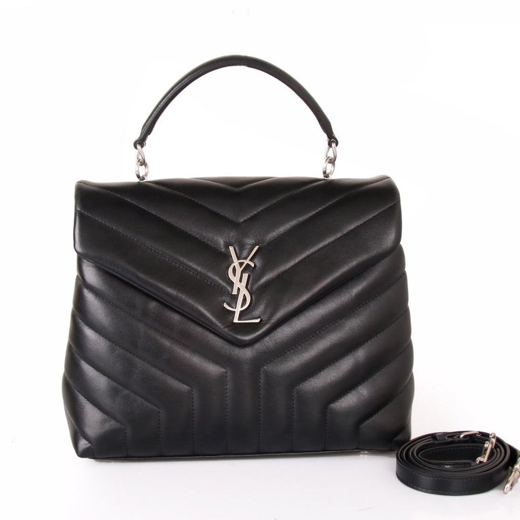 Top Quality Loulou Small Chain Bag In MatelassÃ© "Y" Black For Women 9.8in/23cm YSL 494699DV7261000