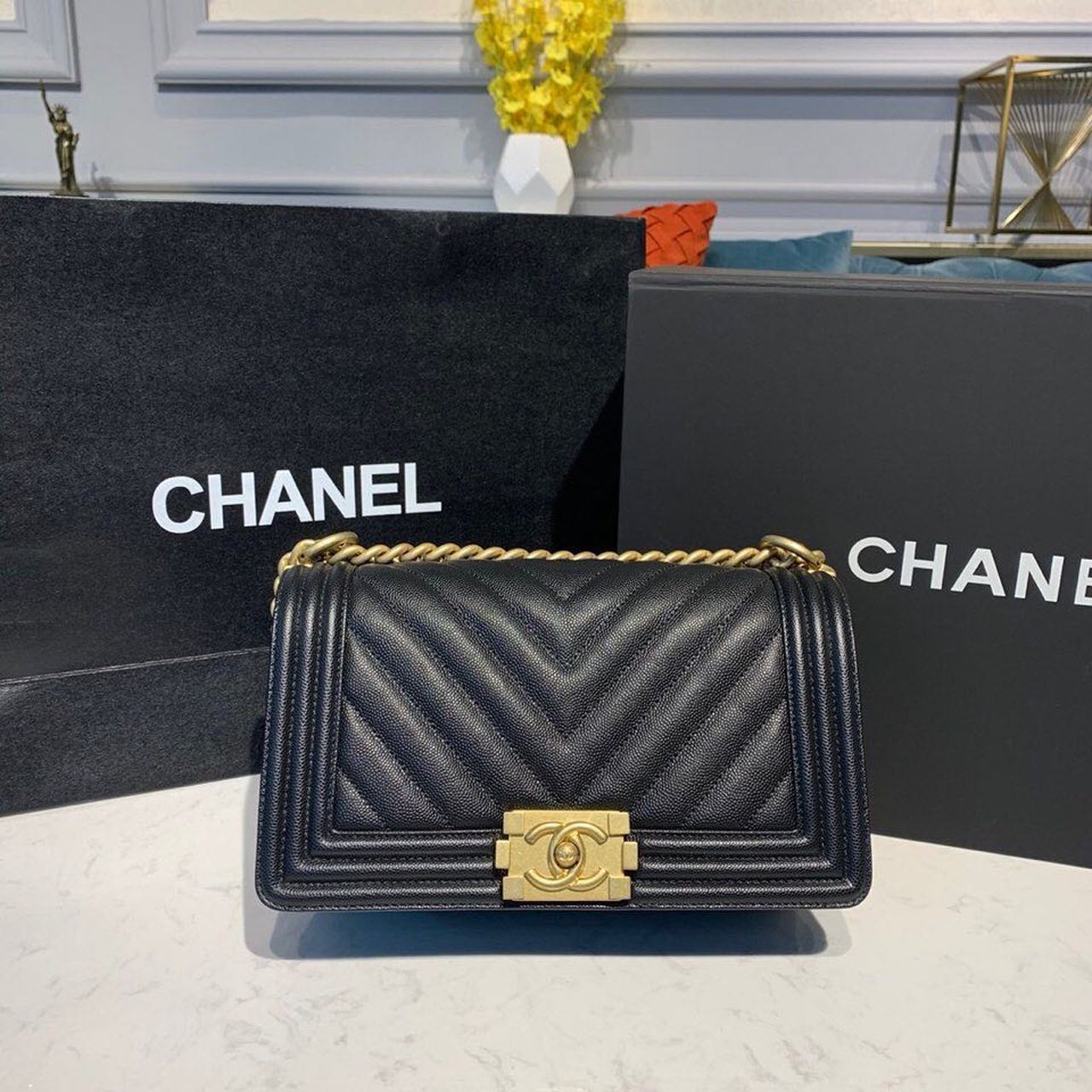 Chanel Boy HandBag Black For Women Bags, Shoulder And Crossbody Bags 9.8in/25cm A67086