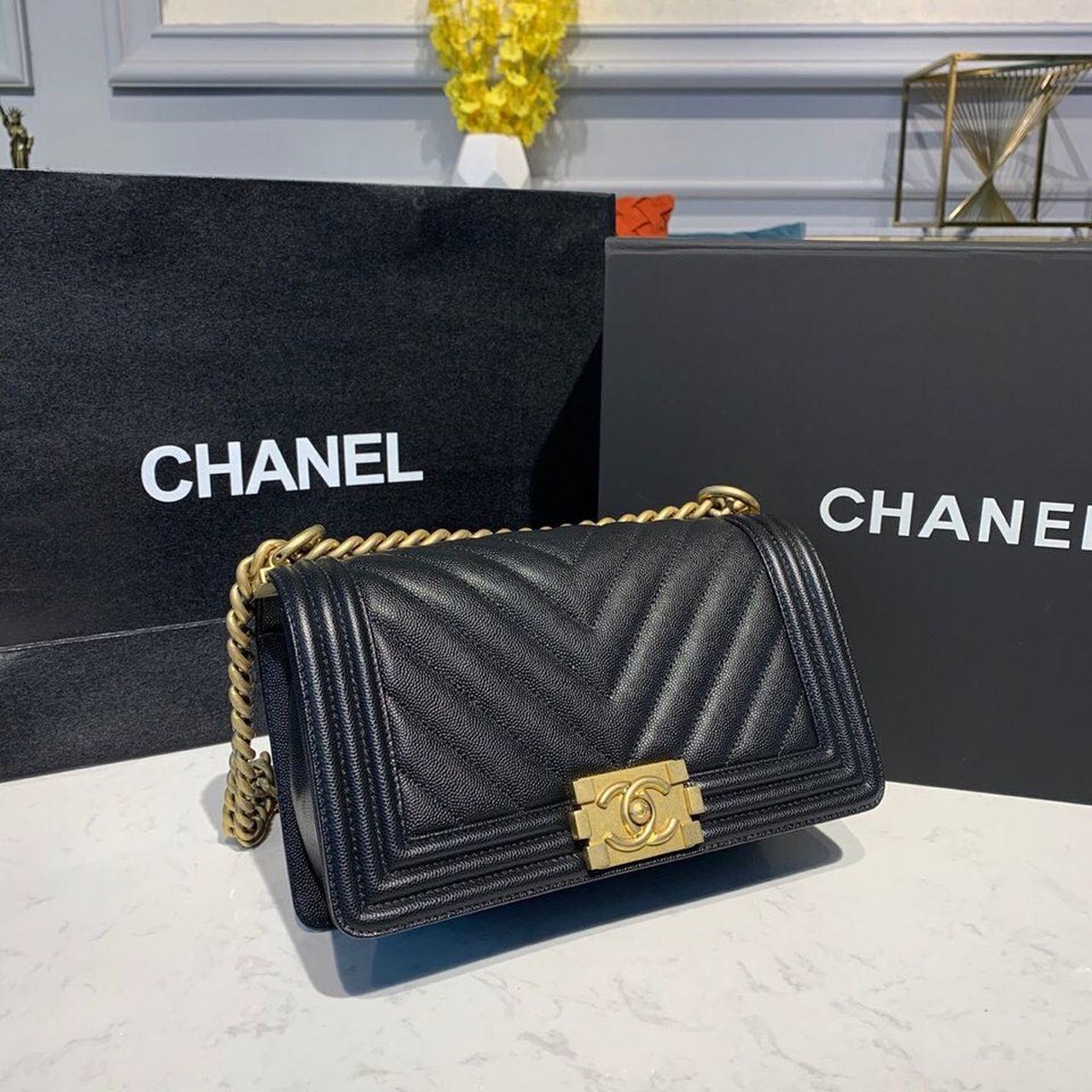 Chanel Boy HandBag Black For Women Bags, Shoulder And Crossbody Bags 9.8in/25cm A67086