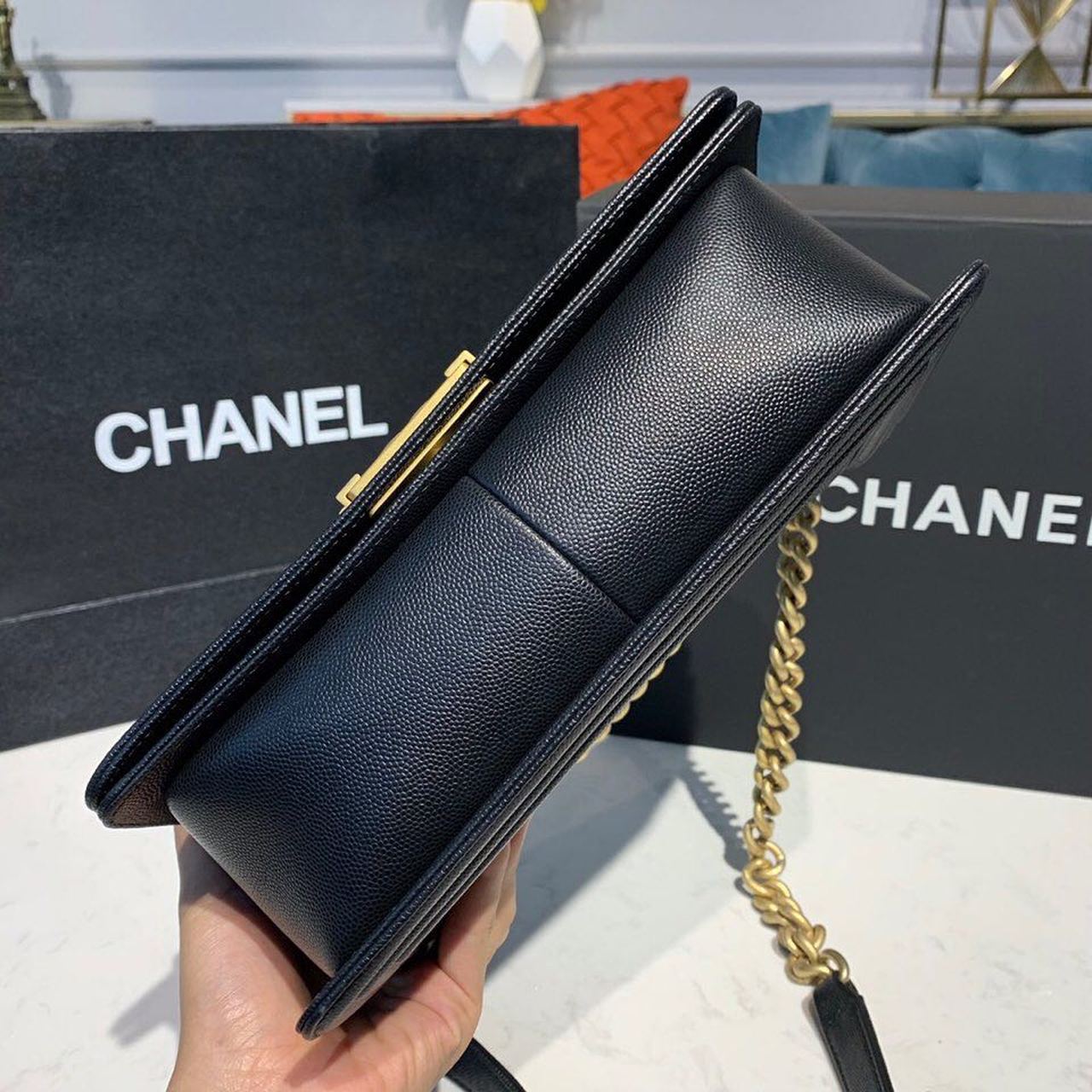 Chanel Boy HandBag Black For Women Bags, Shoulder And Crossbody Bags 9.8in/25cm A67086