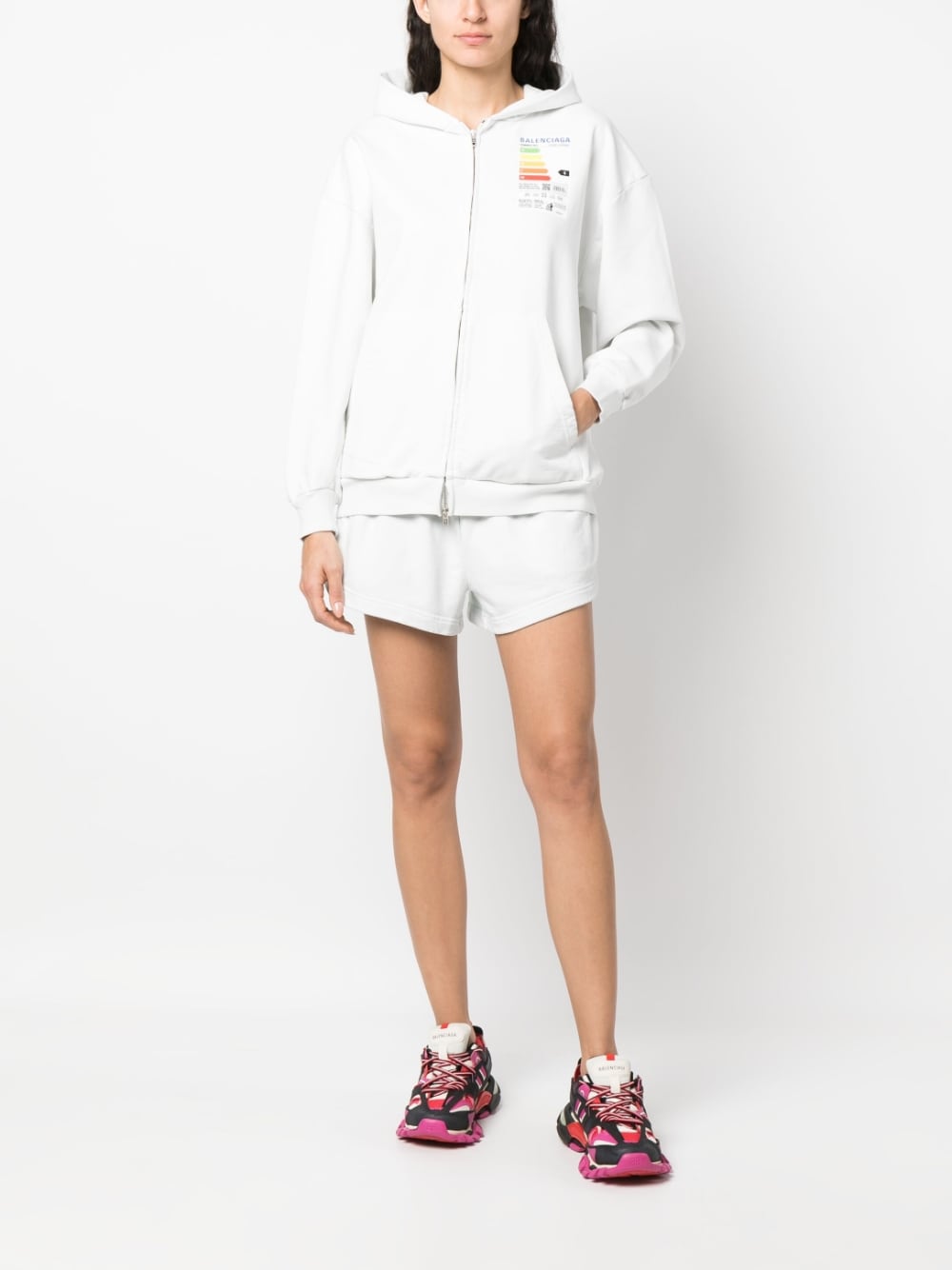 Balenciaga Women's Flared Elasticated-Waist Shorts