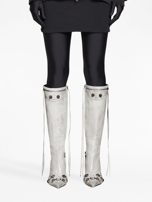 Balenciaga Women's Cagole Leather Boots