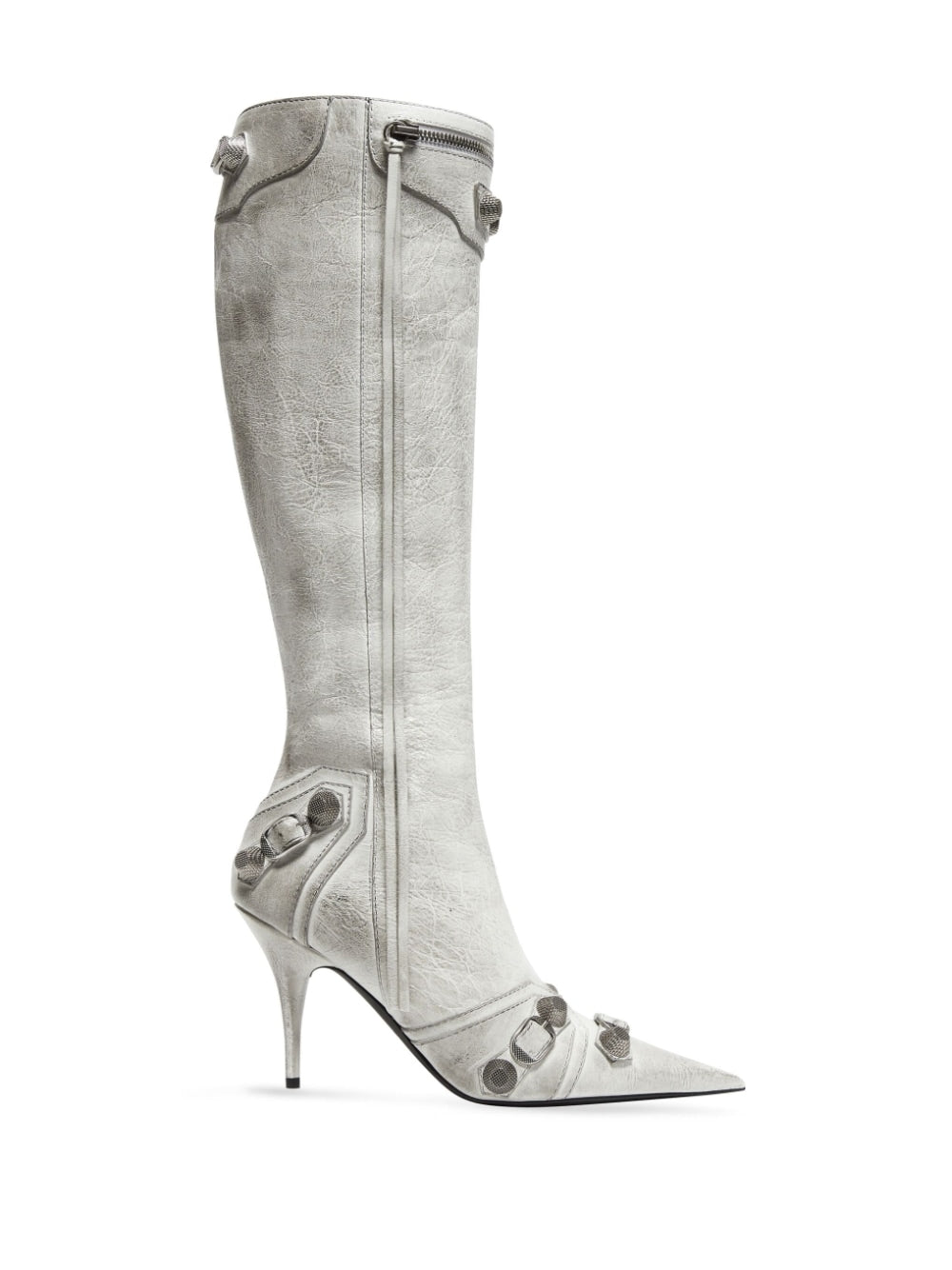 Balenciaga Women's Cagole Leather Boots