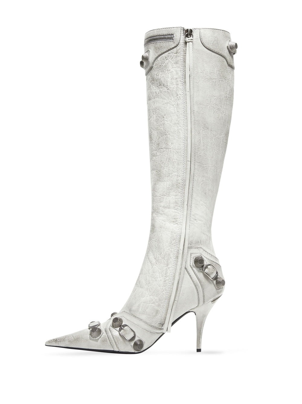Balenciaga Women's Cagole Leather Boots